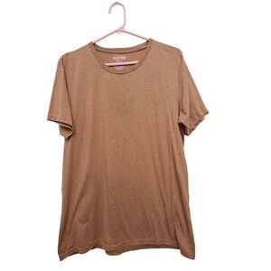 Bolter T-Shirt Mens Medium Brown Short Sleeve Heathered Basic Crew Neck Tee